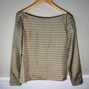 NWT Ports 1961 Silk Ginger Ruched Blouse